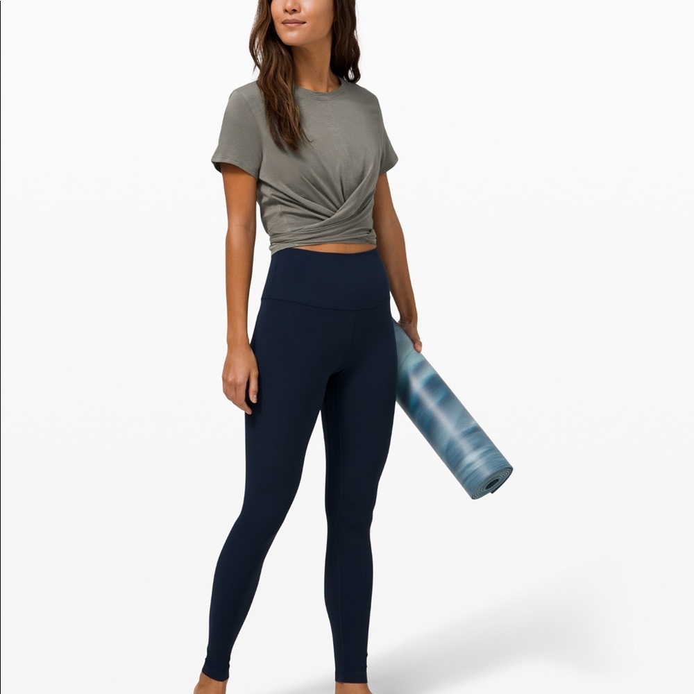 Lululemon Time To Restore Short Sleeve Army Green